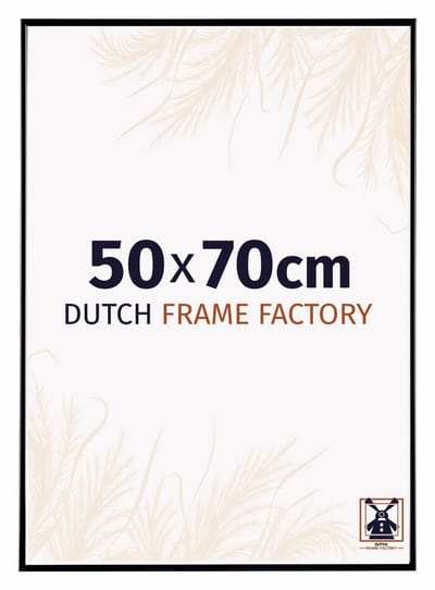 Fotolijst 50x70 cm - Kunststof - Zwart Hoogglans - Easy