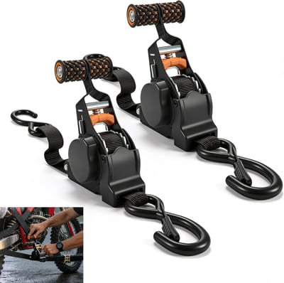 Automatische Spanbanden - Spanbanden Set - Veilig Vervoeren - Eenvoudige Spanning - 3m x 25mm - Zwart