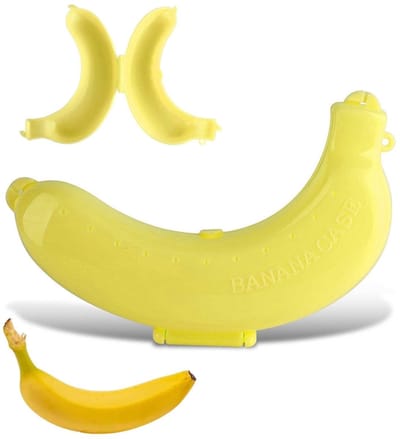 Dailygoods- Bananendoos - Bananendoos Kind - Bananen Bewaardoos - Fruitdoosjes Kinderen - Fruitdoosje School - Lichtgewicht en Duurzaam - Fruitdoos