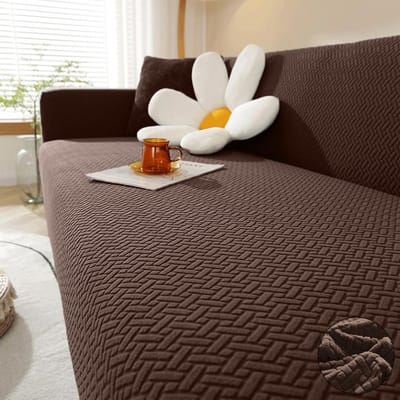 Jacquard Sofahoes Voor Woonkamer Elastische Dikke Jacquard Sofahoezen Voor Bank L-vormige Hoekbank Beschermer 1/2/3/4/5 Zits 1 Seater 90-130cm