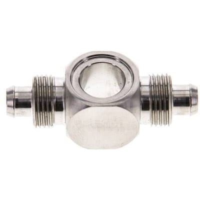 8x6 & G1/8'' RVS 1.4571 Banjo T-Opsteekoppeling
