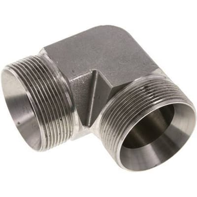 90° L-Koppeling G2'' Hoge Druk RVS  60° Conus 175bar Hydrauliek