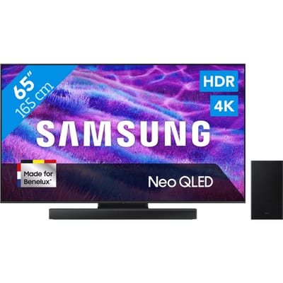 Samsung 65" Neo QLED QN82F 4K (2025) + Samsung HW-B66CF Zwart