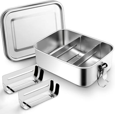 RVS Lunchtrommel Maat 1 - Stevige Broodtrommel voor School en Werk