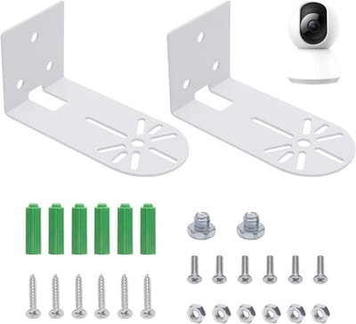 2stuks camera wandmontage wandhouders plafondmontage standaard houder accessoires bewakingscamera beveiligingscamera montagebeugel Compatibel met Eufy Security Indoor Cam E220/ Blink