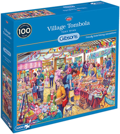 Gibsons - Village Tombola (door Tony Ryan) - 1000 stukjes 68×49cm (b×h) - Legpuzzels voor volwassenen