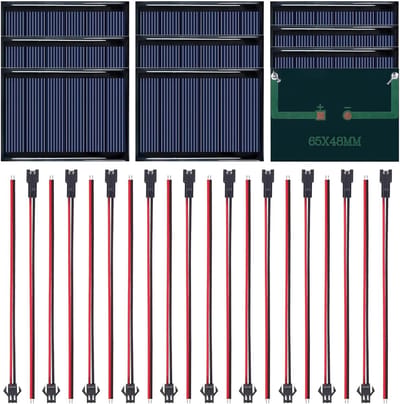 3V 65 x 48 mm Micro Mini Zonnepaneel - Draagbaar en Compact voor Doe-Het-Zelf Projecten