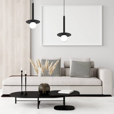 Milagro FUTURA zwarte metalen hanglamp G9 (MLP8913)
