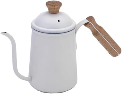 Waterkoker Koffiepot - Giet Over Ketel - Koffie Zetten - Barista Tuit Ontwerp - 650 ml Capaciteit - Zilverkleurig