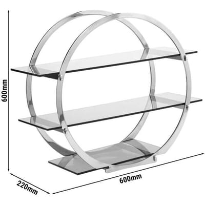 GGM Gastro Etagerie / Buffetständer - Ø 600mm - Chrom Zilver