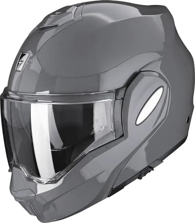 Scorpion Exo-Tech Evo Metallic Grey - Systeemhelm - Maat M - Motorhelm - ECE 22-06 gekeurd