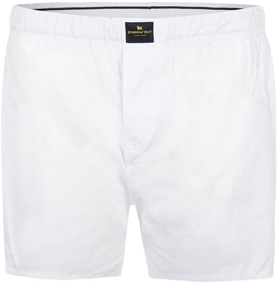 Steppin' Out Boxer Wit Oxford - Maat S - Heren - Boxershorts