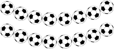 Voetbal Versiering Verjaardag Voetbal Slingers Verjaardag Versiering Voetbal Feest Vlaggenlijn Voetbal - 1 Stuk