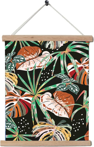 Crafts&Co Schilderen op Nummer Volwassenen & Kinderen - Met Frame - Bloemen - 50 x 70 cm - Jungle