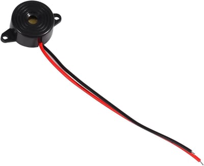 Alarmzoemer Continu Geluid - Piëzo Zoemer Sirene - Elektronische Meldingen - Brede Spanningsbereik - 100 mm Kabel - Zwart