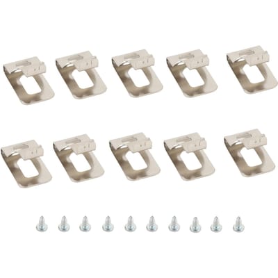 10 Jeux Clips de Ceinture en Acier Inoxydable avec Vis N169778 Crochet de Clip de Ceinture Indéformable Outil de Perçage