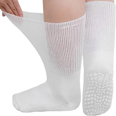 Extra Brede Diabetische Sokken Zonder Elastiek voor Heren en Dames - Anti-Slip Katoen