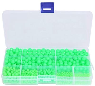 Dailygoods- Viskralen 820 Stuks - Lichtgevende Viskralen - Ronde Viskralen - Voor Zout/Zoet Water - Multi-Modellen - Perfect voor Vissen - Visspelden