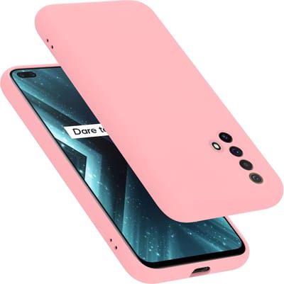 Cadorabo Hoesje geschikt voor Realme X3 / X3 SuperZoom / X50 5G in LIQUID ROZE - Beschermhoes gemaakt van flexibel TPU silicone Case Cover
