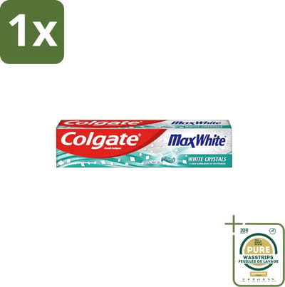 1 x Colgate - Max White - Whitening Crystals - Tandpasta - 100ml- Tandpasta - Witte Tanden - Whitening Crystals - Tanden Witter Maken - Vlekverwijdering