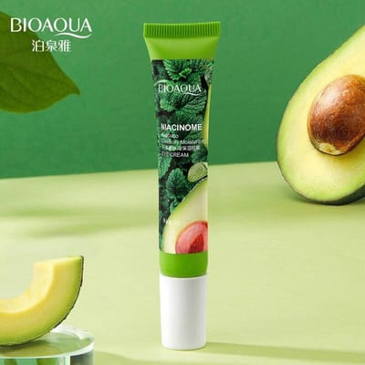 Crème hydratante et raffermissante pour les yeux, à l'avocat, Anti-rides, diminue les rides, élimine les cernes, contre les poches beige