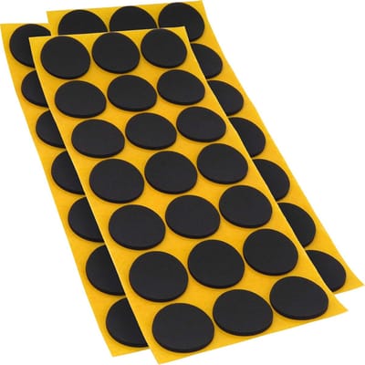 63 Zelfklevende Antislip Voetjes Rond Zwart Ø 30 mm EPDM Rubber