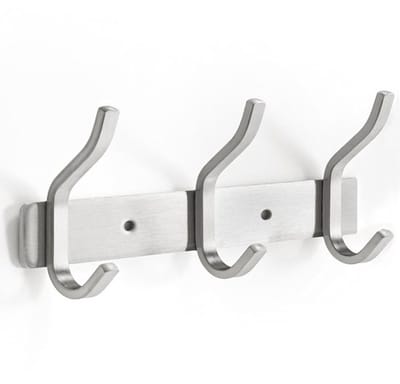Dailygoody - Kledinghaken - Wandhaken - Roestvrij staal - Zilver