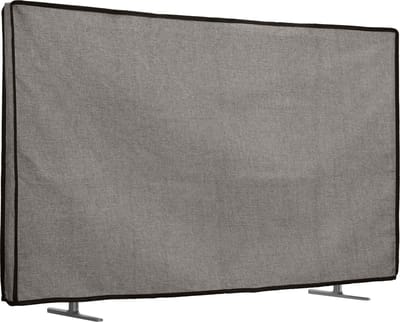 kwmobile linnen beschermhoes voor smart tv geschikt voor 85" TV hoes - Opvouwbare tv hoes - Televisie cover in donkergrijs
