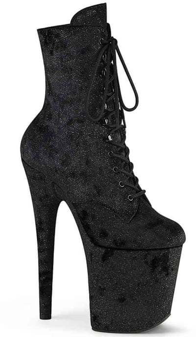 Pleaser - FLAMINGO1020WR Plateau Laarzen, Paaldans schoenen - US 5 - 35 Shoes - Zwart