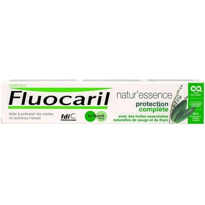 Dentifrice - Fluocaril - Natur'Essence - Protection Complète - 75ml - 96% d'ingrédients naturels