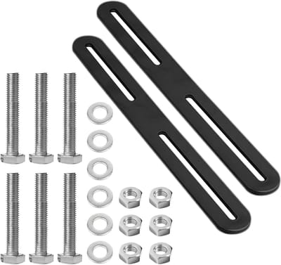 24 x 215 mm Fence Mount voor Post Box en Mailbox Bevestiging - Roestvrijstalen Beugels voor Fencing en Tuinaccessoires