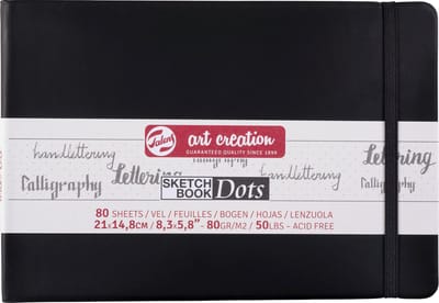 Talens schetsboek landschap dot 21x14,8 cm 80 vel creatief papier.