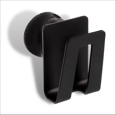 Famanu – Magnetische sponshouder voor spoelbak, composietmateriaal, sneldrogend, zwart