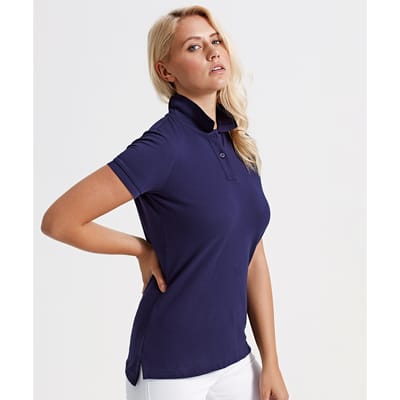 Asquith & Fox Dames/dames Poloshirt met korte mouwen en effen mouwen (Marine)