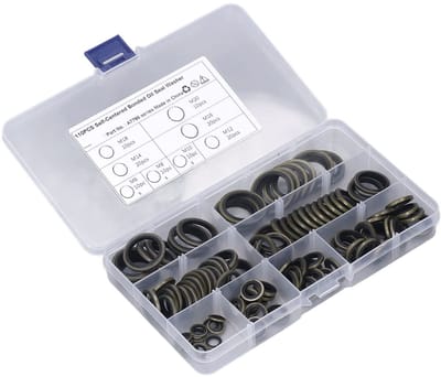 Dailygoods- Oliekeerring Set - 110 Stuks - Hoge Temperatuur Bestendig - Rubber - Afdichting - Opbergdoos - Veelzijdige Toepassing - Afdichtring
