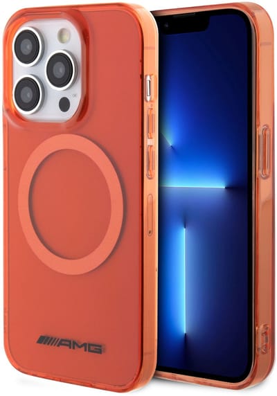 AMG Back Cover - Apple iPhone 15 Pro - Oranje - MagSafe - Valbescherming