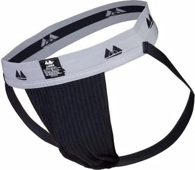 MM Sports Original Edition Swimmer/Jogger Jockstrap 2 inch Black - MAAT XXL - Heren Ondergoed - Jockstrap voor Man - Mannen Jock