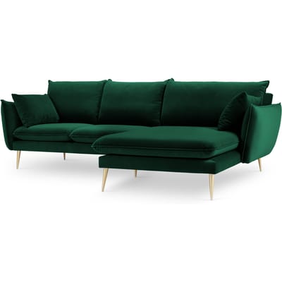 3.5-zitshoekbank Elio rechts velvet | Milo Casa