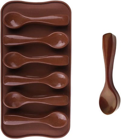 Siliconen Chocolade Mal Lepels - Chocolade Maken - Bakvorm - Ijsvorm - Banket