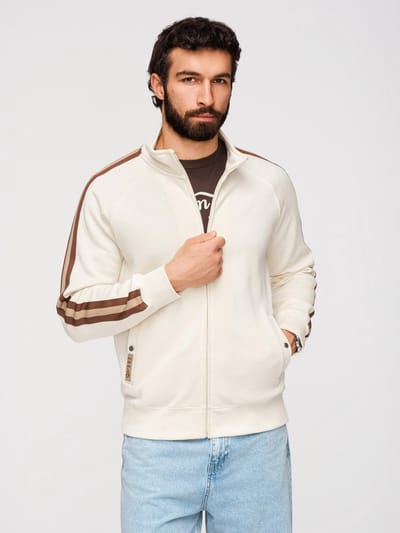 OMBRE Sweater - Regular Fit - Katoen - Lange Mouw Crème S