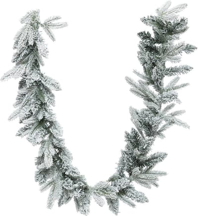 Guirlande van besneeuwde takken van de kerstboom, 180 cm