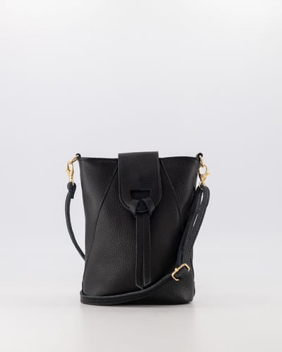 Teatro - Kendra - Classic Grain - Crossbodytasje - Leer - Black