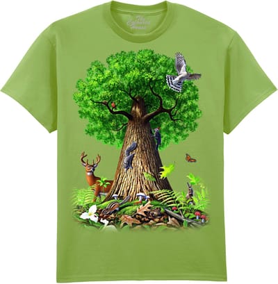 Levensboom Tree Of Life Animals The Coloured House T-shirt S