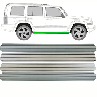 Reparatiepaneel dorpel + binnen reparatiepaneel dorpel voor Jeep Commander 05-10