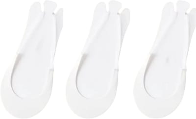 3 Paar Onzichtbare Sneakersokken Dames Zomer Antislip Sokken voor Hoge Hakken, Siliconen Voetsokken, Ijszijde, Dunne Half-Palm Sokken - Wit