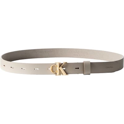 Calvin Klein Facted Buckle 25m Belt Dessert Taupe/antique Light Gold Taglia: 95 | Cinture Outlet | Donna | Giallo
