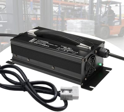 Acculader - Heftruck Lader - Elektrisch Voertuig Opladen - Slim Opladen - 36V 25A - Zwart