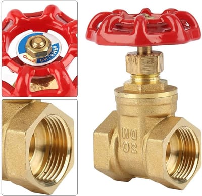 Duurzame 3/4" DN20 Messing Afsluiter met Draaiknop voor Water, Olie en Gas - Handmatige Bediening