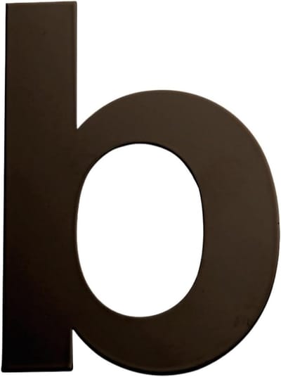 Huisnummer Metaal - Adresbord Deur - Huis Herkenning - Roestvrij Staal - 15 cm - Zwart