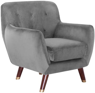 BODO - Fauteuil - Grijs - Fluweel